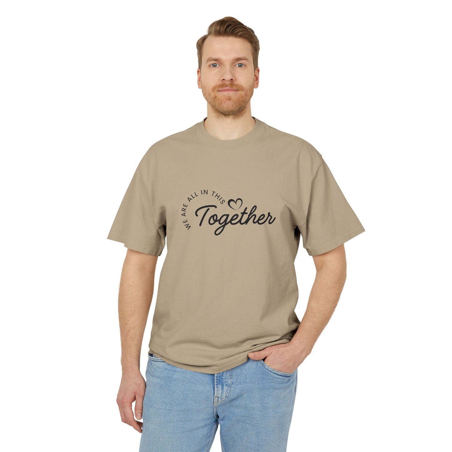 Together Heart T-Shirt — “We Are All In This Together” Oversized Tee