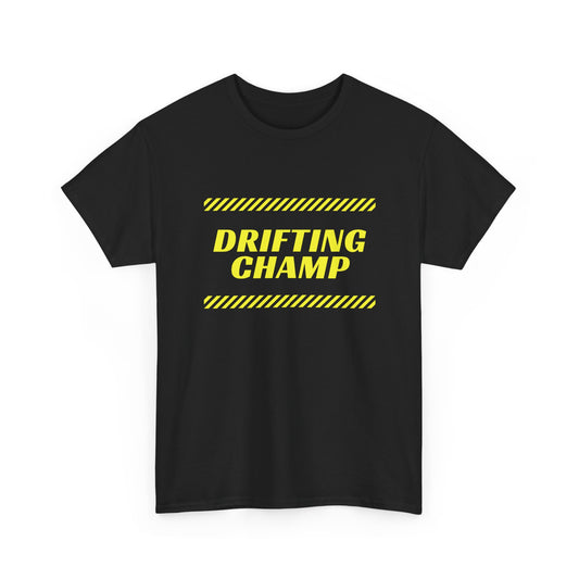 Drifting Champ T-Shirt — Motorsport Racing Stripe Graphic Tee