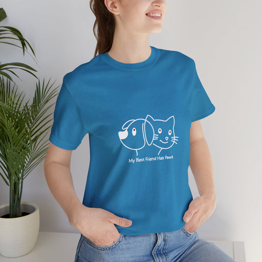 DriftKind Animal Lover Shirt — Minimal Paws Friendship Unisex Tee