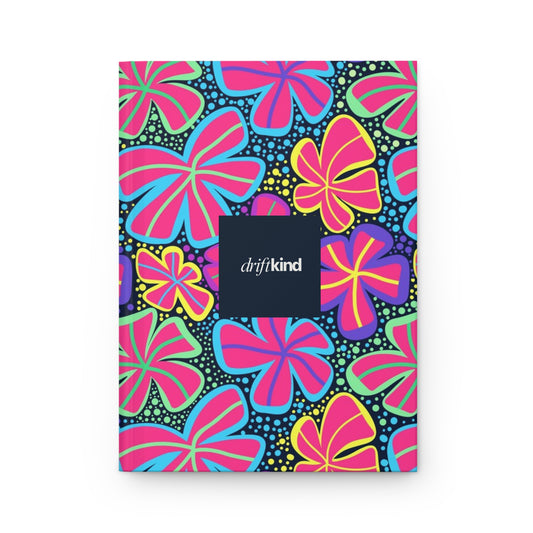 DriftKind Floral Journal — Colorful Hardcover Writing Notebook
