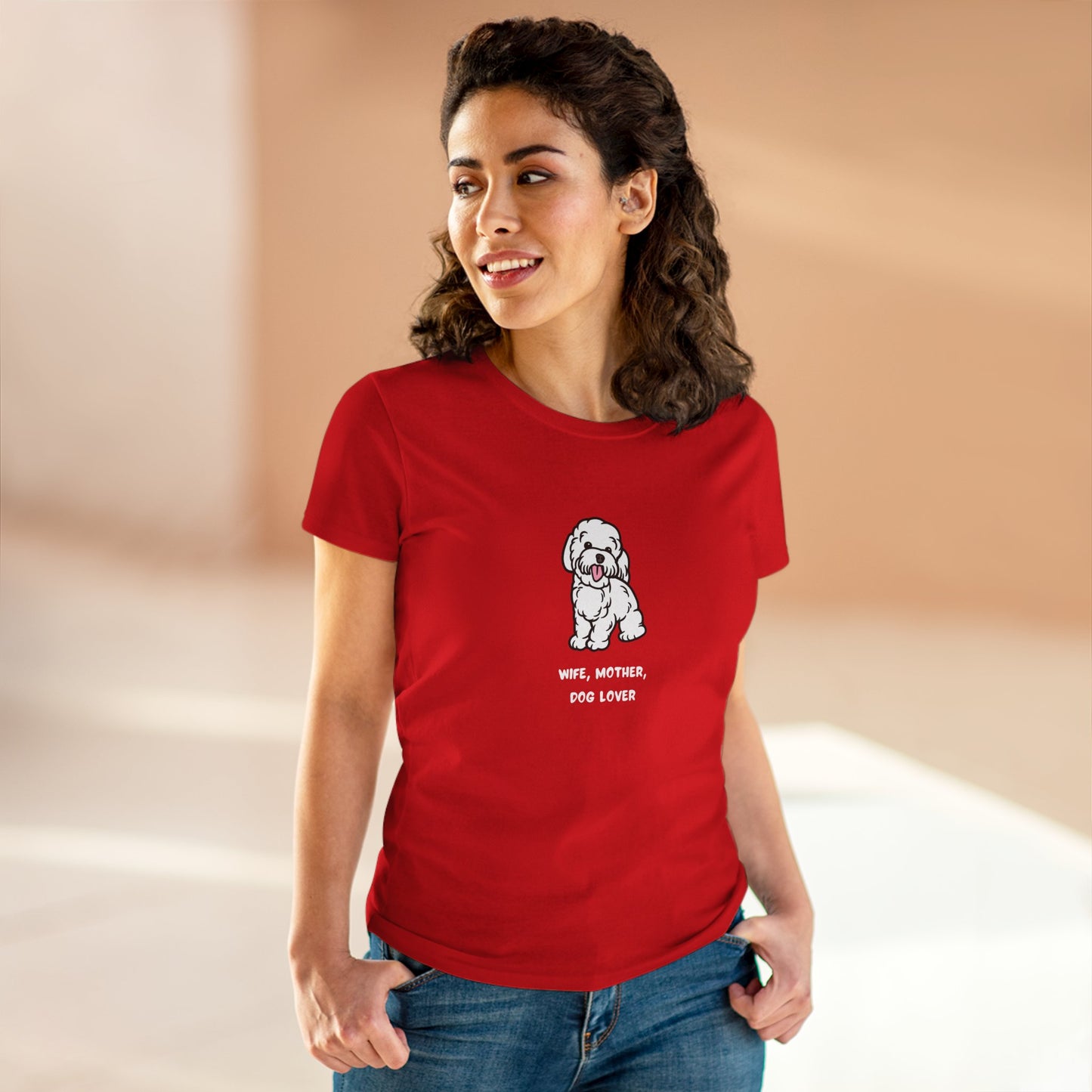 Wife Mother Dog Lover T-Shirt — Cozy Everyday Dog Mom Tee