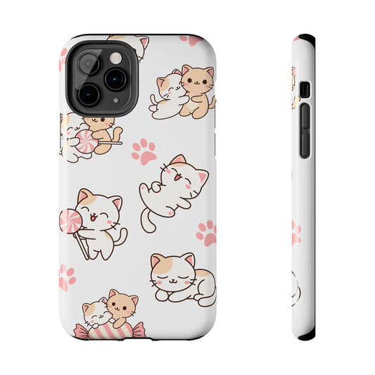 DriftKind Pet Lover Phone Case — Kittens & Paw Print Design