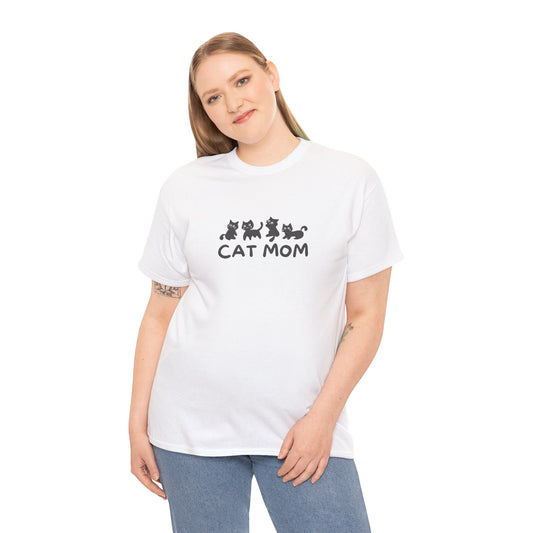 Cat Lover Graphic Tee — Soft Everyday “Cat Mom” T-Shirt