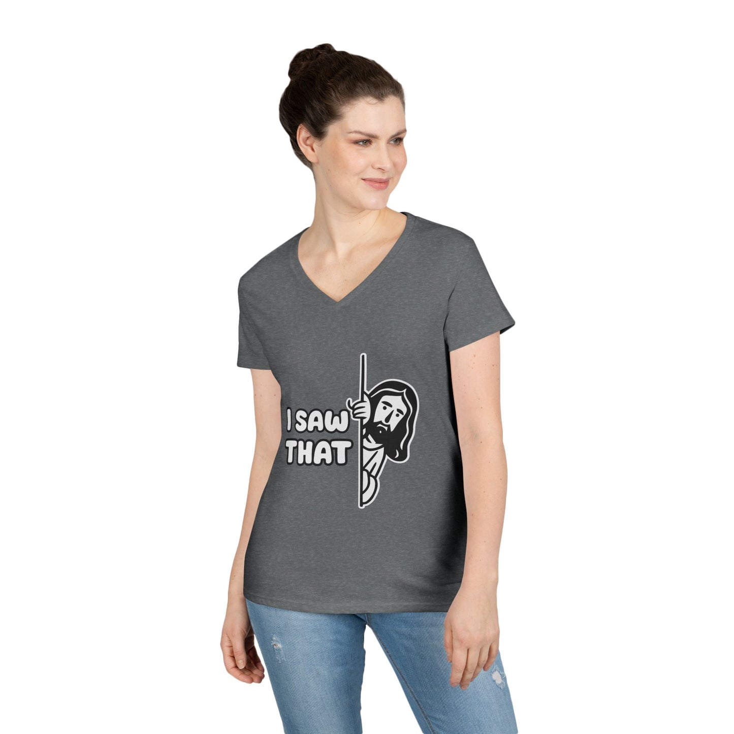 DriftKind Humor Tee — “I Saw That” Casual Women’s Top