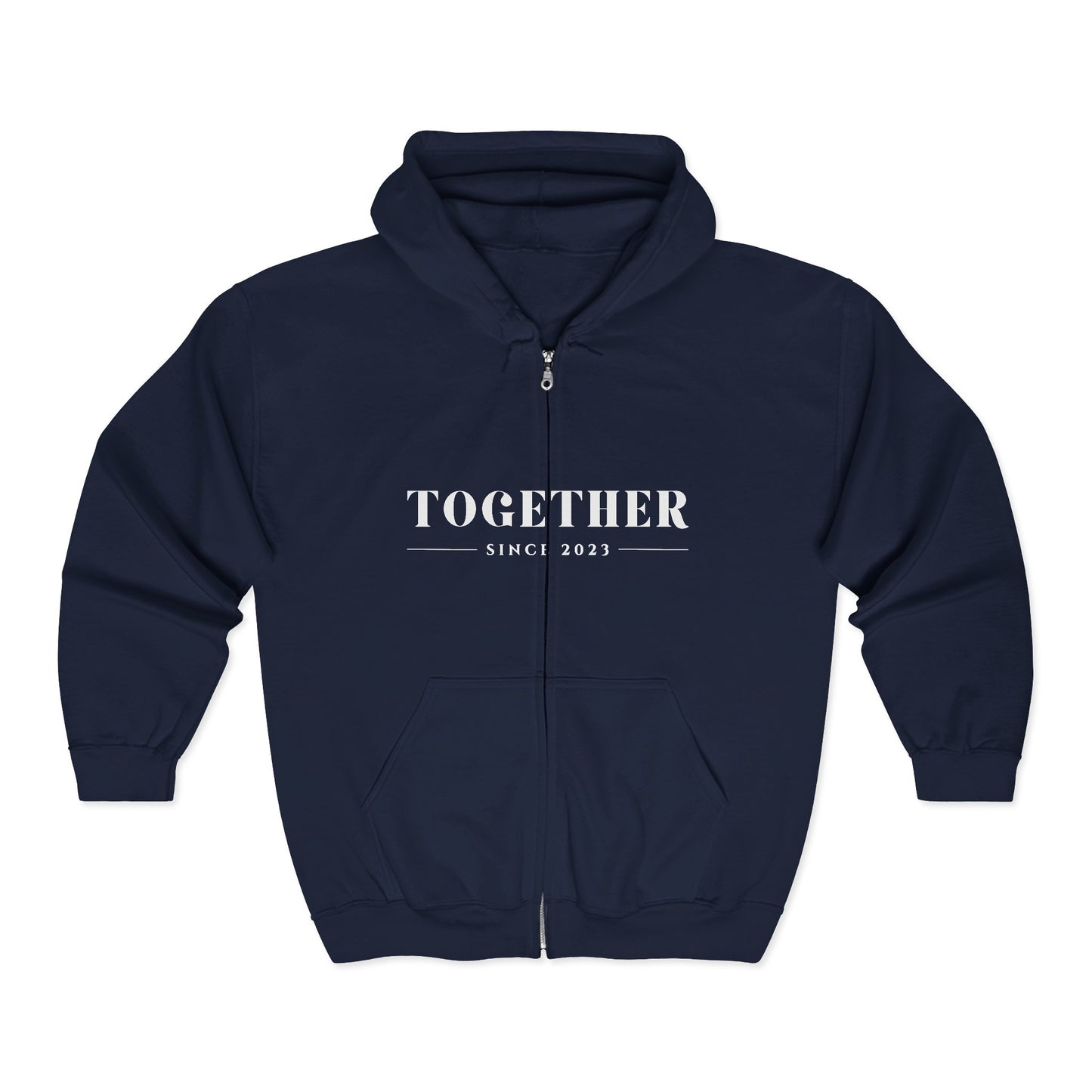 DriftKind Full-Zip Couple Hoodie — Soft Matching Relationship Hoodie
