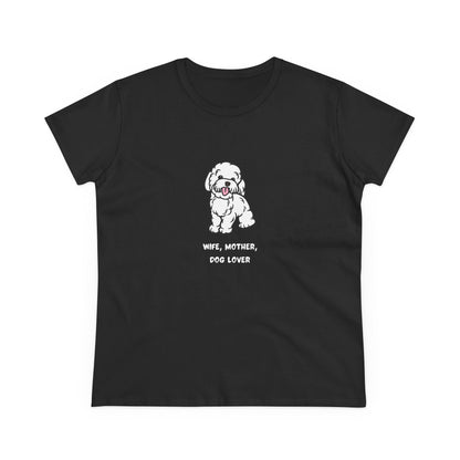 Wife Mother Dog Lover T-Shirt — Cozy Everyday Dog Mom Tee