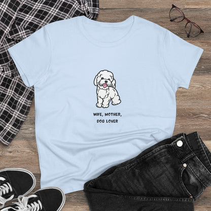 Wife Mother Dog Lover T-Shirt — Cozy Everyday Dog Mom Tee