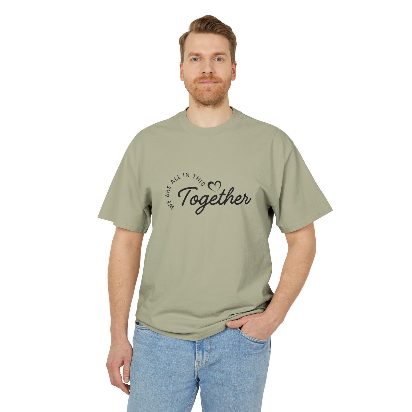 Together Heart T-Shirt — “We Are All In This Together” Oversized Tee