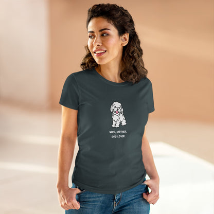 Wife Mother Dog Lover T-Shirt — Cozy Everyday Dog Mom Tee