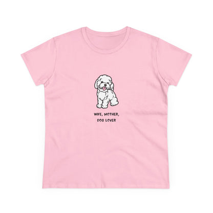 Wife Mother Dog Lover T-Shirt — Cozy Everyday Dog Mom Tee
