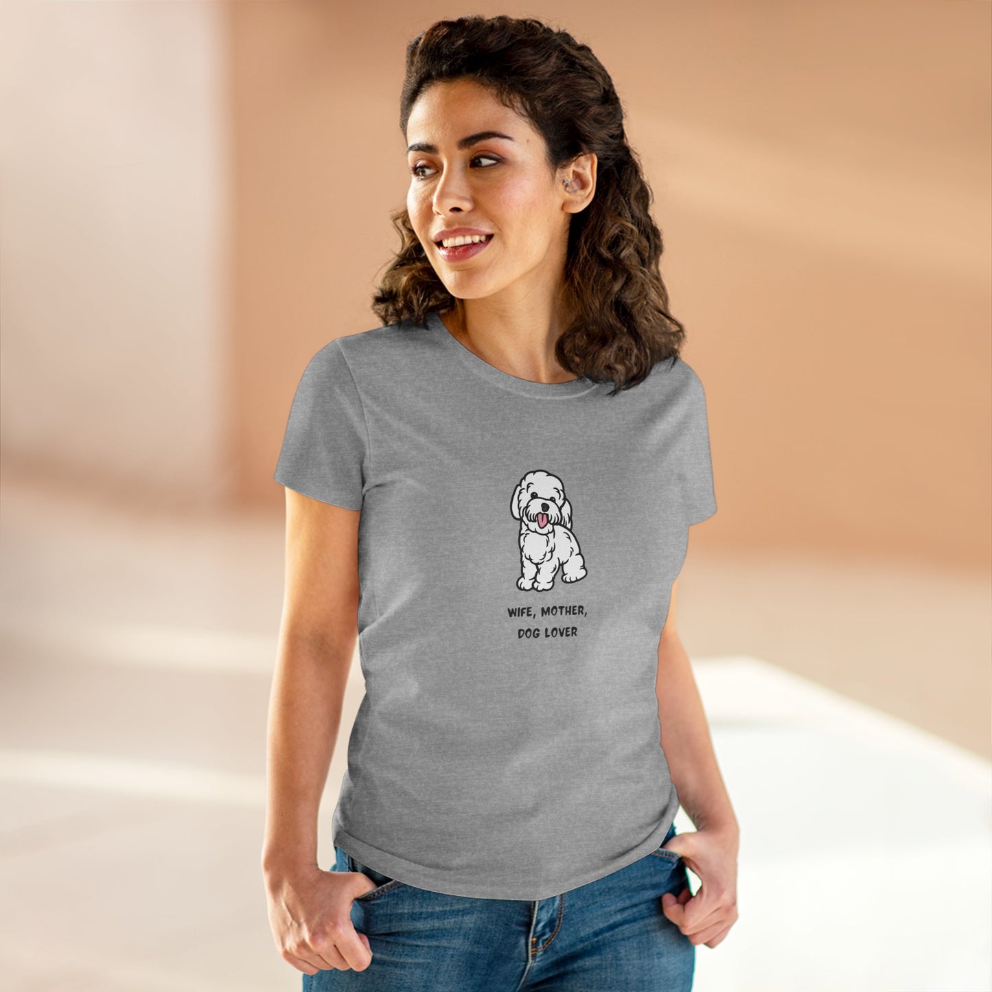 Wife Mother Dog Lover T-Shirt — Cozy Everyday Dog Mom Tee