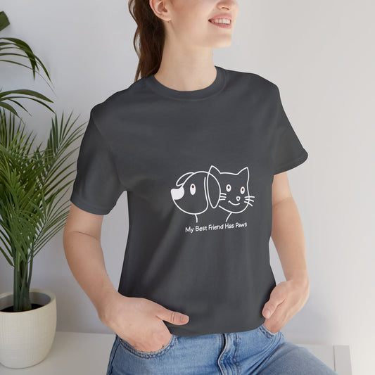 DriftKind Animal Lover Shirt — Minimal Paws Friendship Unisex Tee