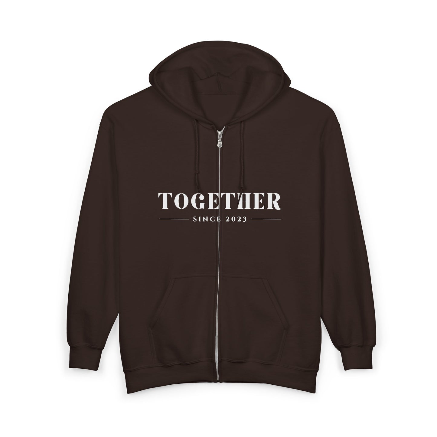 DriftKind Full-Zip Couple Hoodie — Soft Matching Relationship Hoodie