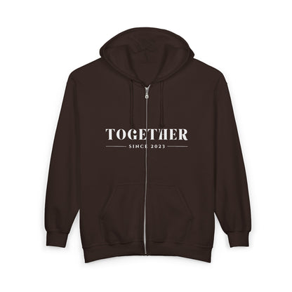 DriftKind Full-Zip Couple Hoodie — Soft Matching Relationship Hoodie