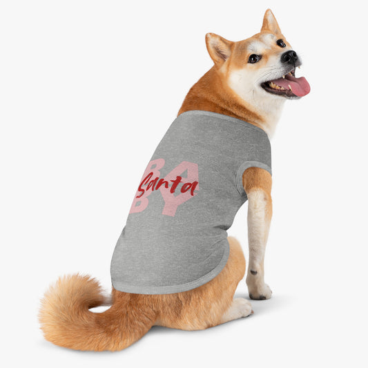 Baby Santa Dog Tank Top — Funny Holiday Pet Shirt