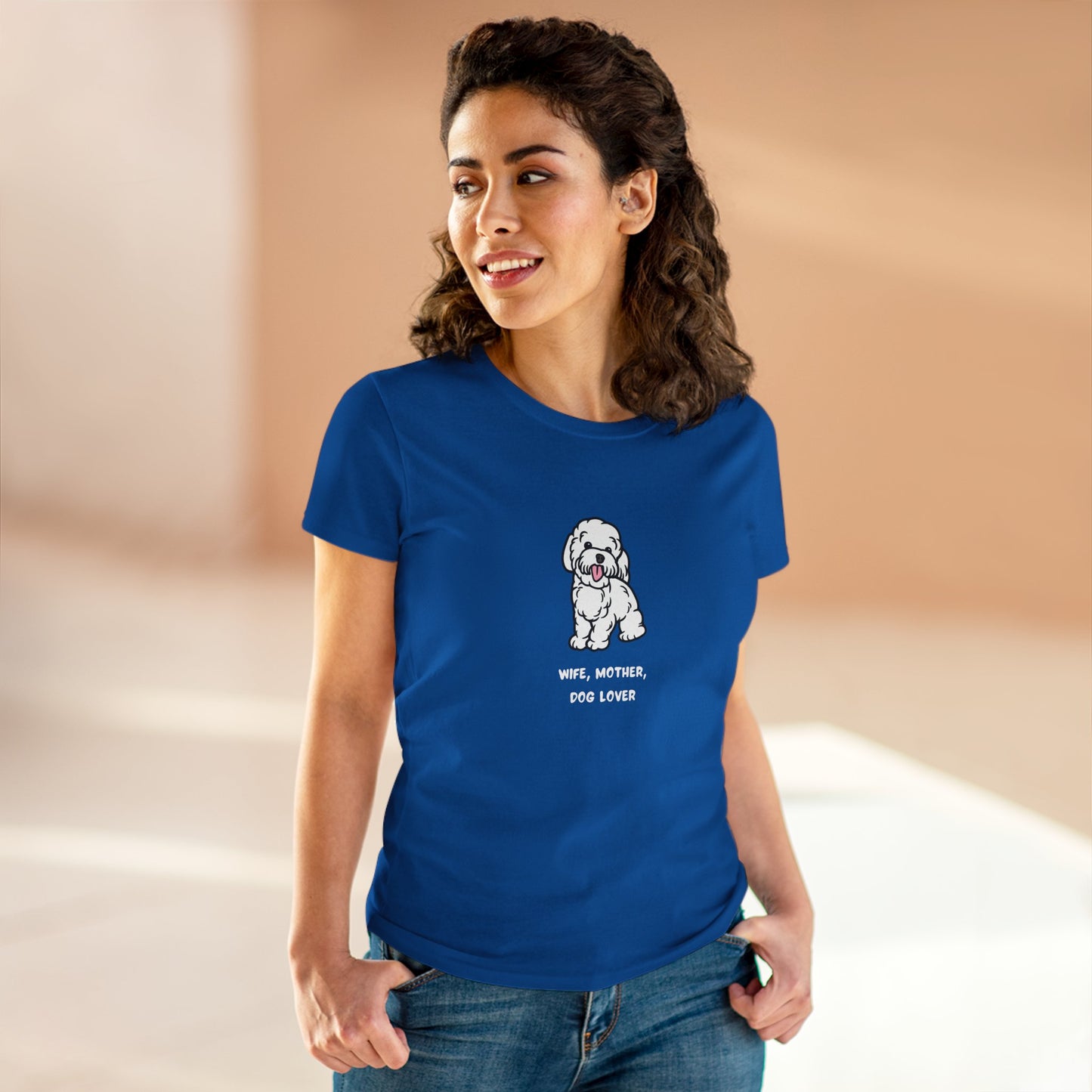 Wife Mother Dog Lover T-Shirt — Cozy Everyday Dog Mom Tee