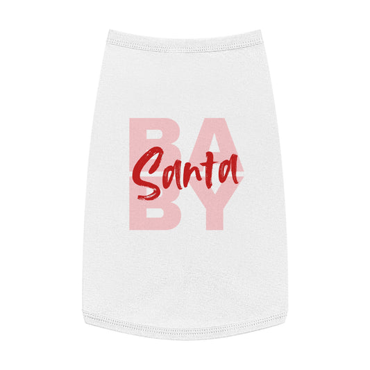 Baby Santa Dog Tank Top — Funny Holiday Pet Shirt