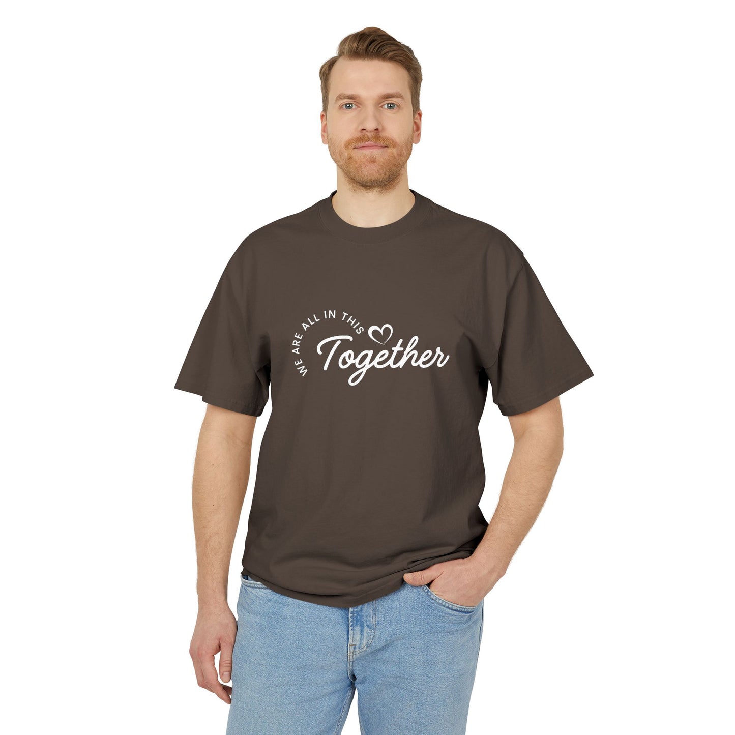 Together Heart T-Shirt — “We Are All In This Together” Oversized Tee