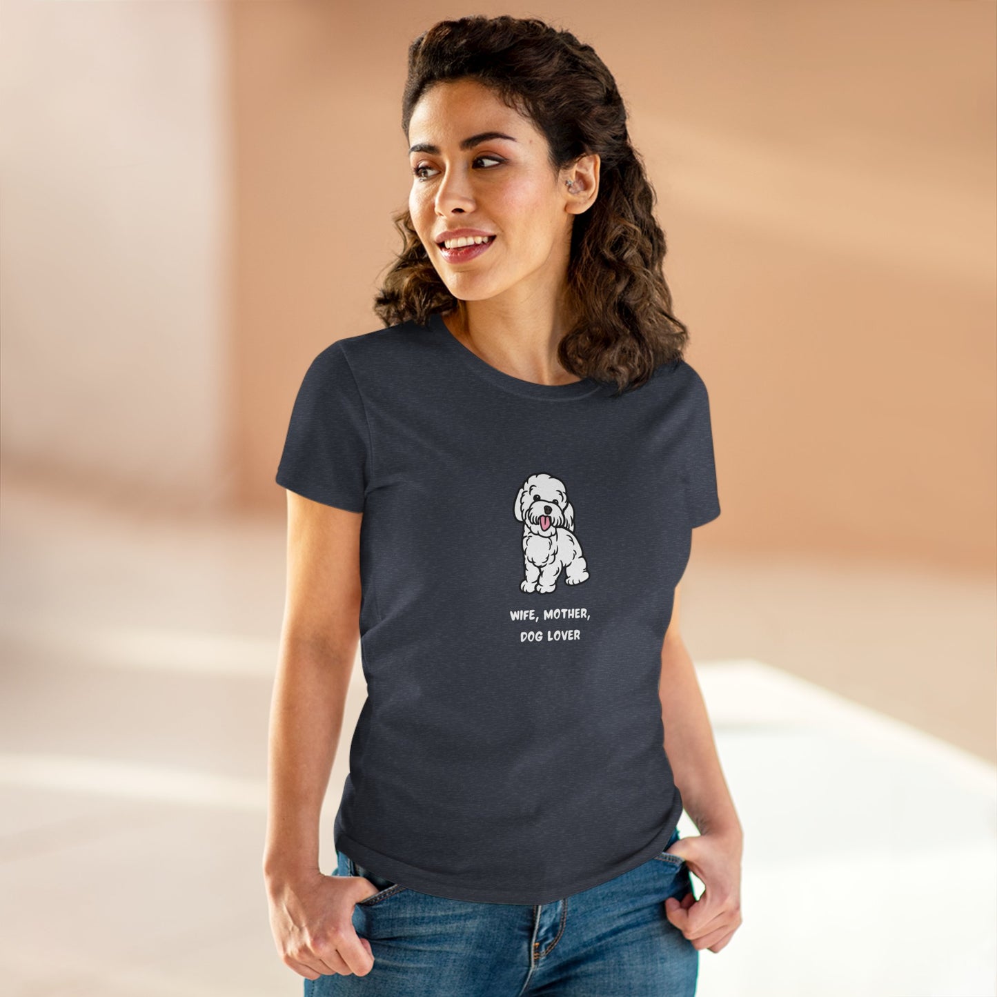 Wife Mother Dog Lover T-Shirt — Cozy Everyday Dog Mom Tee