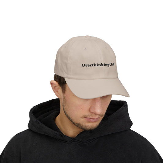 DriftKind Dad Cap — “Overthinking Club” Everyday Cotton Hat