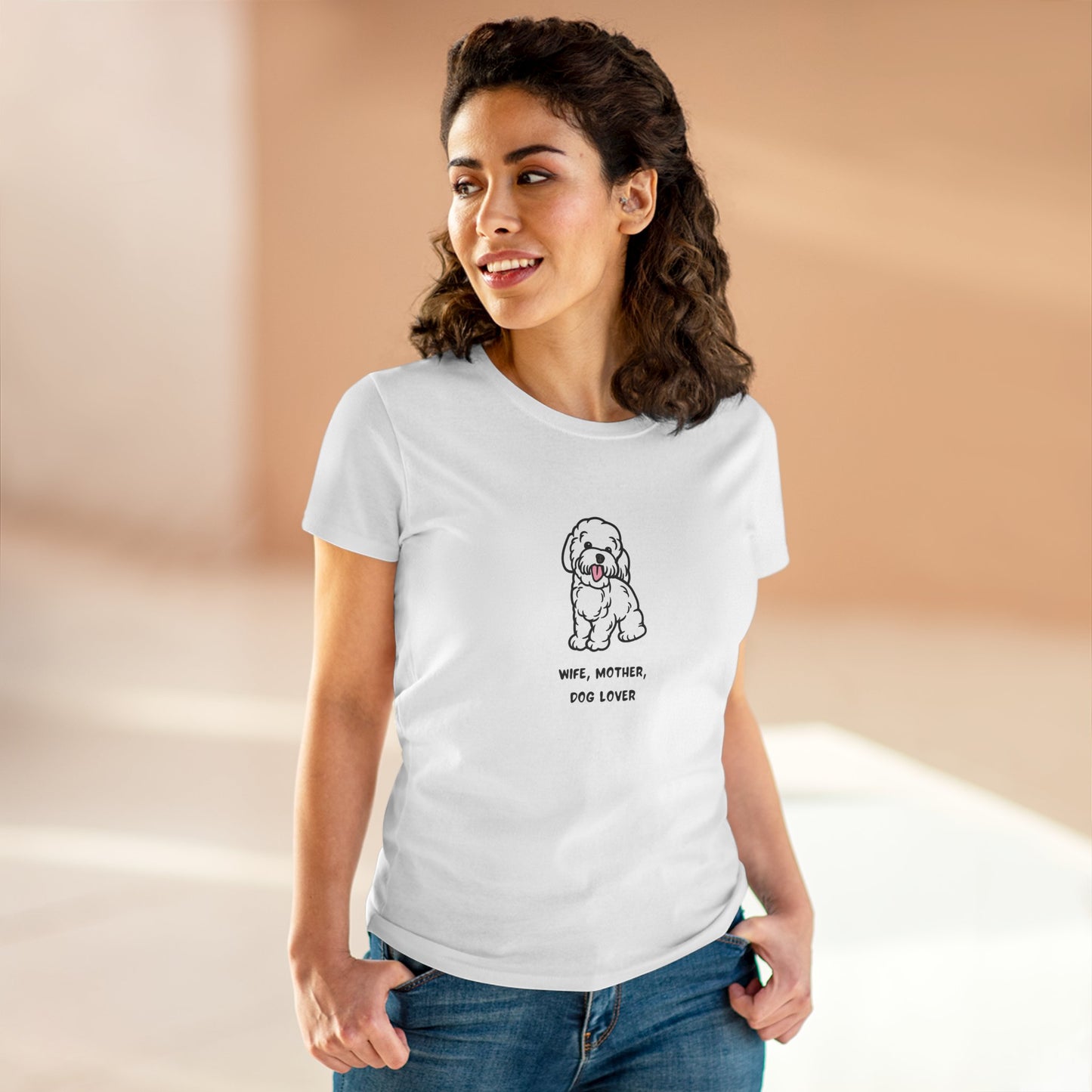 Wife Mother Dog Lover T-Shirt — Cozy Everyday Dog Mom Tee