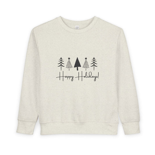 DriftKind Holiday Toddler Sweatshirt — Simple Festive Everyday Crewneck