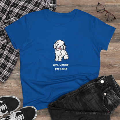 Wife Mother Dog Lover T-Shirt — Cozy Everyday Dog Mom Tee
