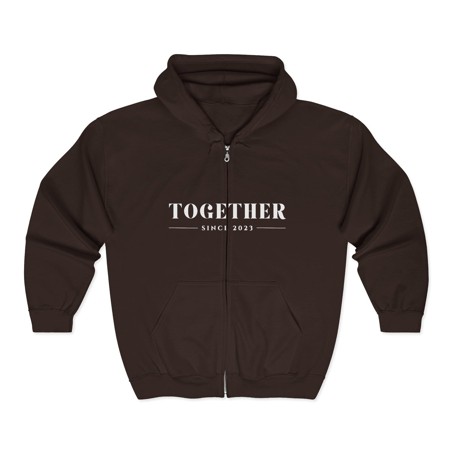DriftKind Full-Zip Couple Hoodie — Soft Matching Relationship Hoodie