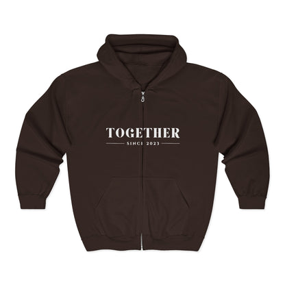 DriftKind Full-Zip Couple Hoodie — Soft Matching Relationship Hoodie