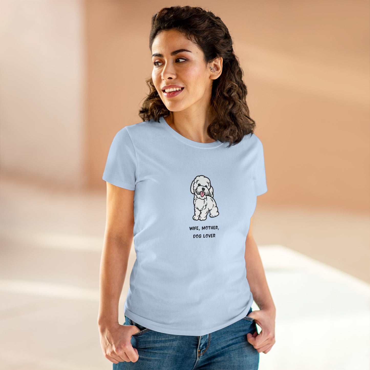 Wife Mother Dog Lover T-Shirt — Cozy Everyday Dog Mom Tee