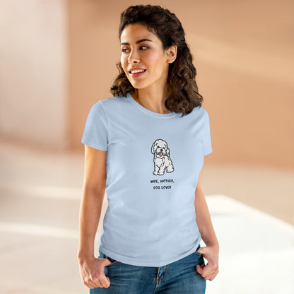 Wife Mother Dog Lover T-Shirt — Cozy Everyday Dog Mom Tee
