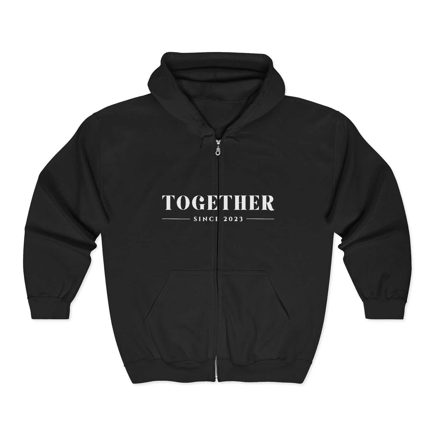DriftKind Full-Zip Couple Hoodie — Soft Matching Relationship Hoodie