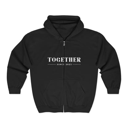DriftKind Full-Zip Couple Hoodie — Soft Matching Relationship Hoodie