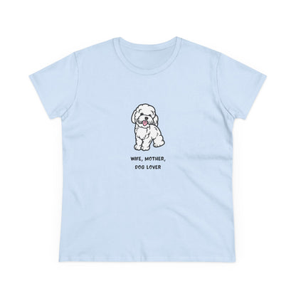 Wife Mother Dog Lover T-Shirt — Cozy Everyday Dog Mom Tee