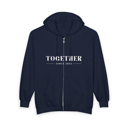DriftKind Full-Zip Couple Hoodie — Soft Matching Relationship Hoodie