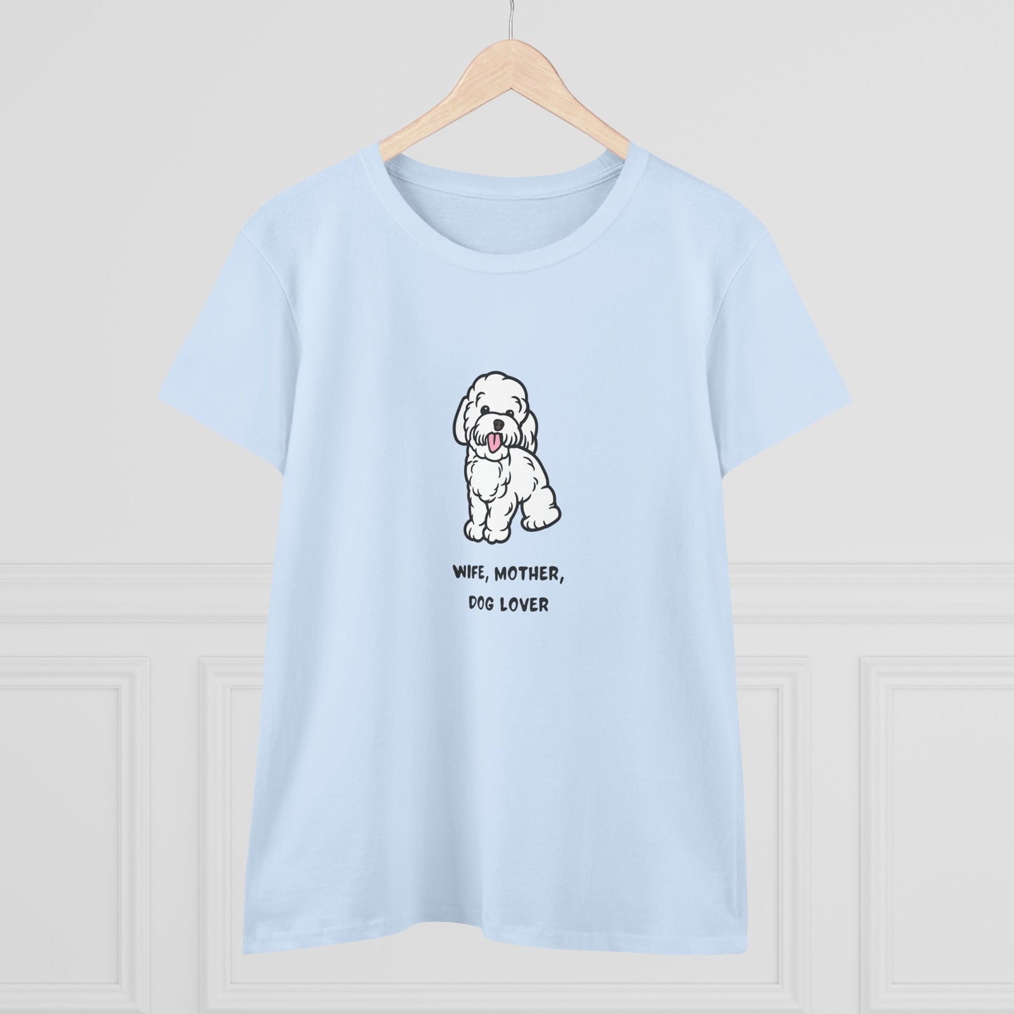 Wife Mother Dog Lover T-Shirt — Cozy Everyday Dog Mom Tee