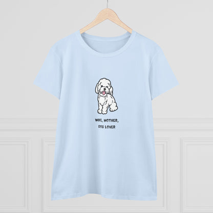 Wife Mother Dog Lover T-Shirt — Cozy Everyday Dog Mom Tee