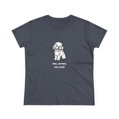 Wife Mother Dog Lover T-Shirt — Cozy Everyday Dog Mom Tee