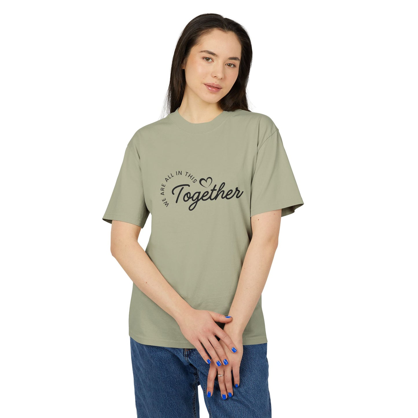 Together Heart T-Shirt — “We Are All In This Together” Oversized Tee