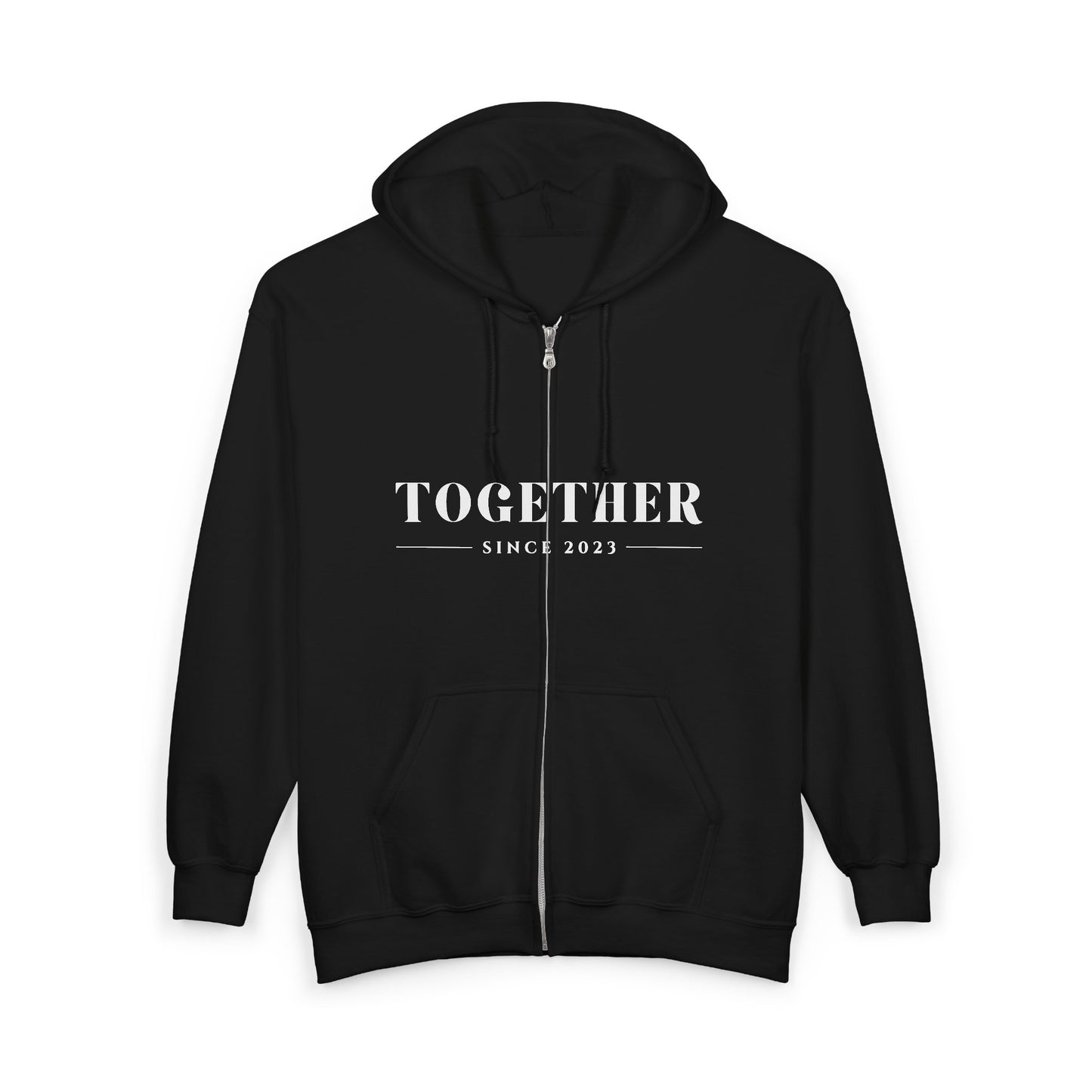DriftKind Full-Zip Couple Hoodie — Soft Matching Relationship Hoodie