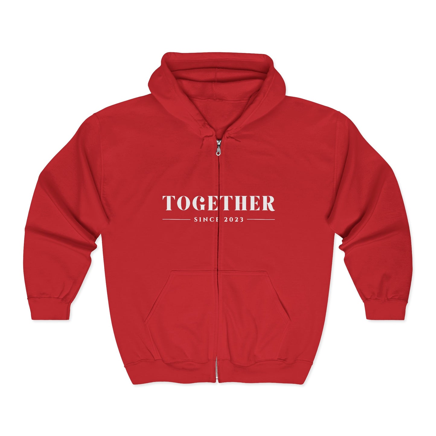 DriftKind Full-Zip Couple Hoodie — Soft Matching Relationship Hoodie