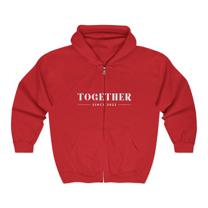 DriftKind Full-Zip Couple Hoodie — Soft Matching Relationship Hoodie