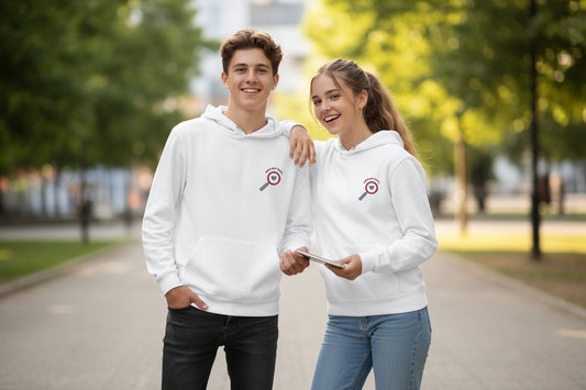 Kids and Teens Hoodie — “Follow Your Heart” Embroidered Heart Design Hoodie