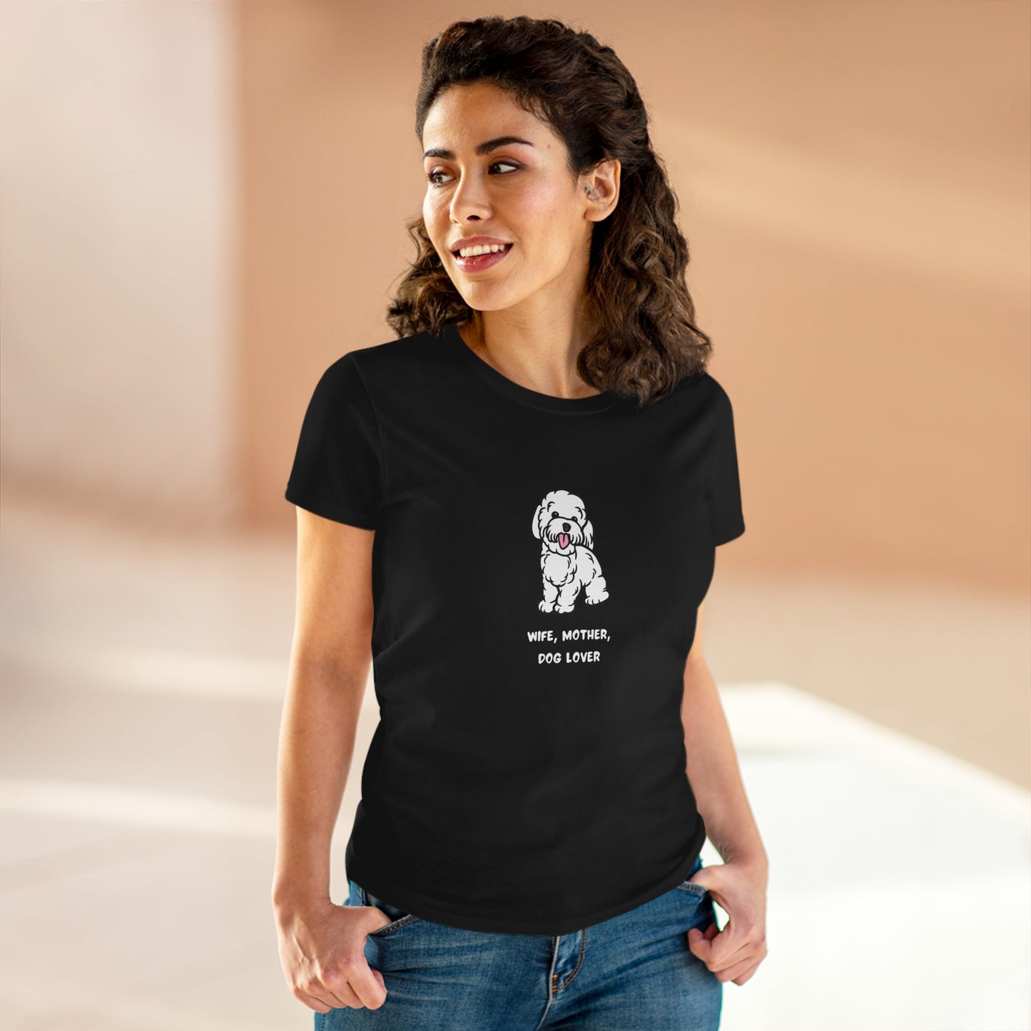Wife Mother Dog Lover T-Shirt — Cozy Everyday Dog Mom Tee