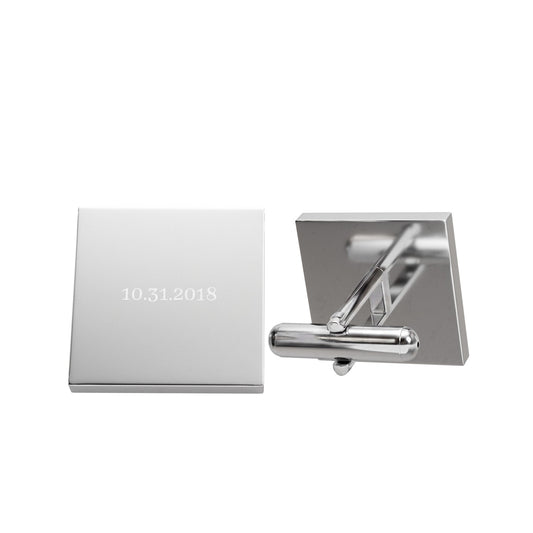 Gold Square Cufflinks – Minimalist Men’s Formal Accessory
