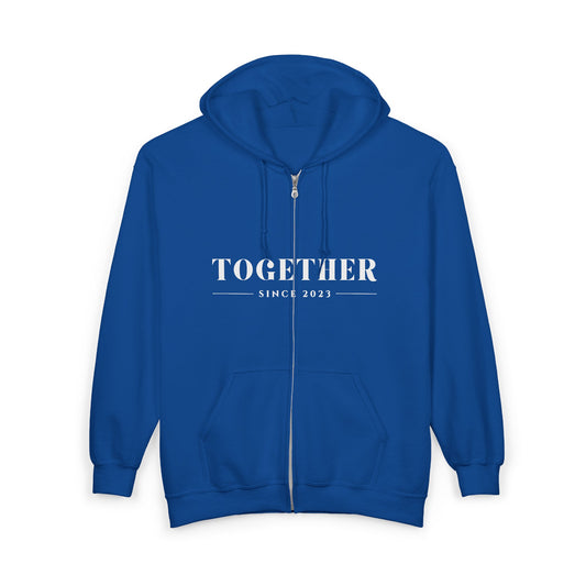 DriftKind Full-Zip Couple Hoodie — Soft Matching Relationship Hoodie