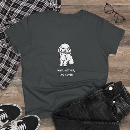 Wife Mother Dog Lover T-Shirt — Cozy Everyday Dog Mom Tee