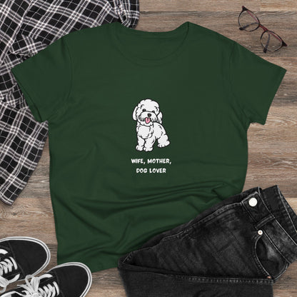 Wife Mother Dog Lover T-Shirt — Cozy Everyday Dog Mom Tee