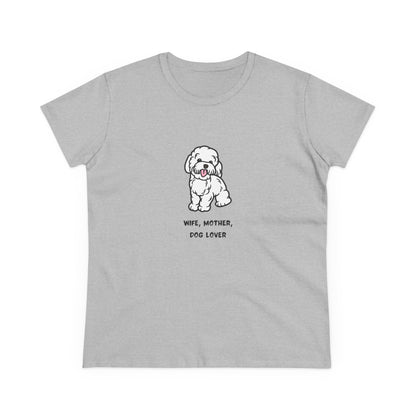 Wife Mother Dog Lover T-Shirt — Cozy Everyday Dog Mom Tee