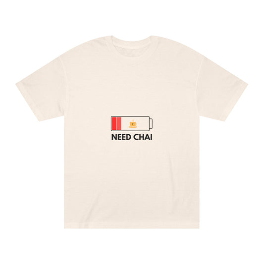 DriftKind Chai Lover Tee — “Need Chai” Funny Everyday Unisex Shirt